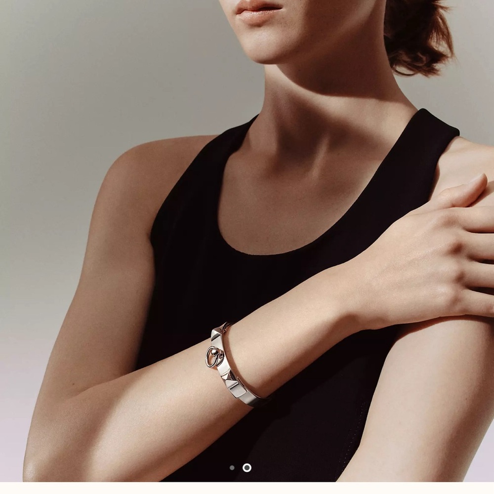 Hermès Silver Collier de Chien Bracelet small model - Picture 2 of 6